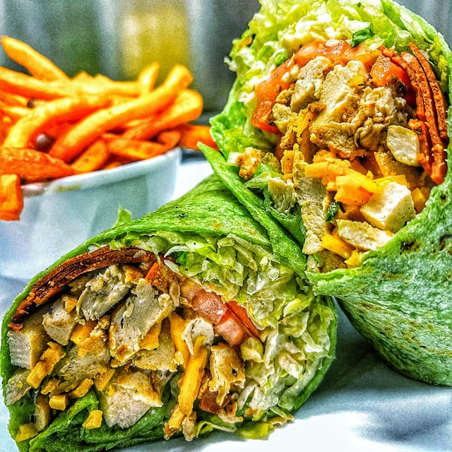 Bacon Chick'n Ranch Wrap.