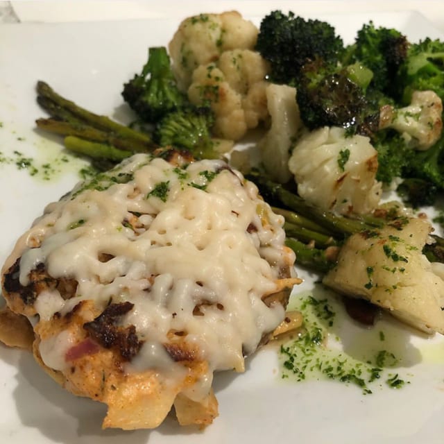 Stuffed Portobello Steak (GF).